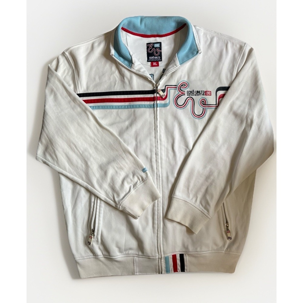 VINTAGE Ecko Unltd Track Jacket Mens XL HipHop Rap‎ 90s Y2K Streetwear